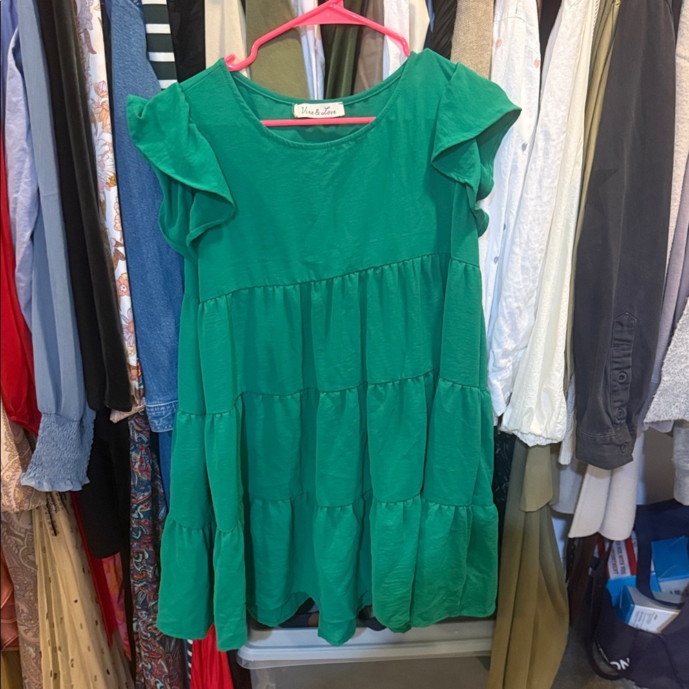 Vine & Love Emerald Green Dress